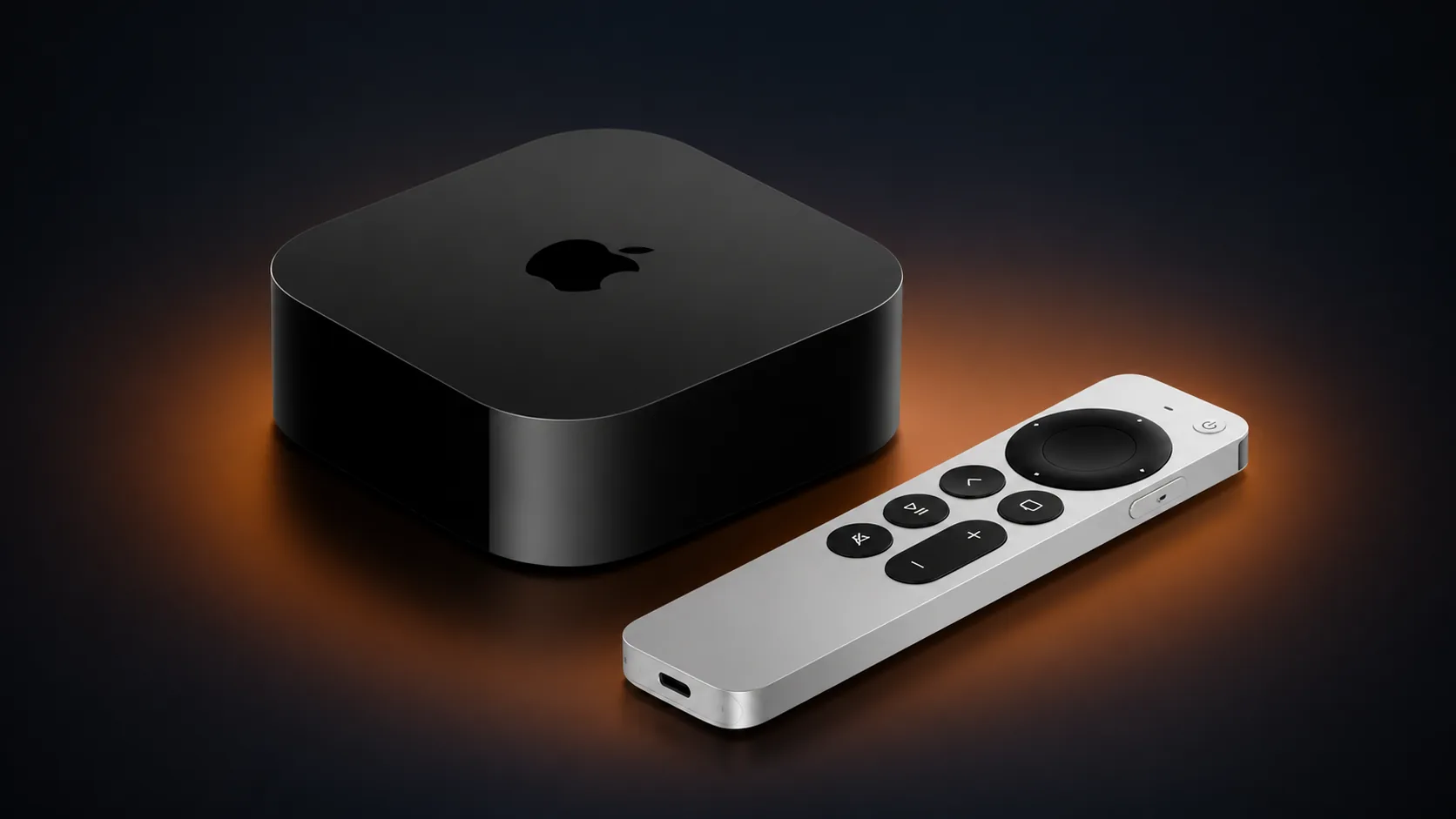 Apple TV 4K avec sa télécommande