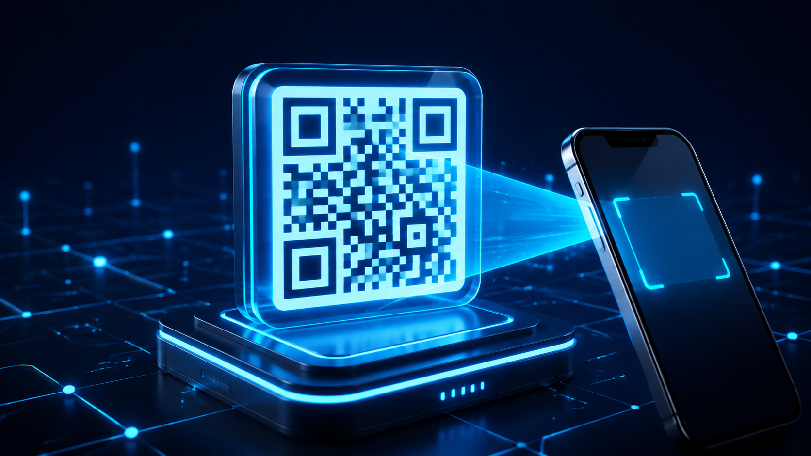 Illustration de la création et de la lecture d’un QR code