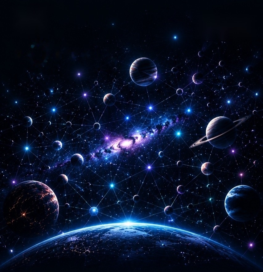 Univers connecté et réseau de planètes